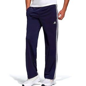 Adidas Primegreen Essentials Open Hem 3-Stripes Track Pants (NAVY BLUE)